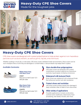 Heavy Duty CPE Shoe Covers