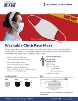 Washable Face Mask