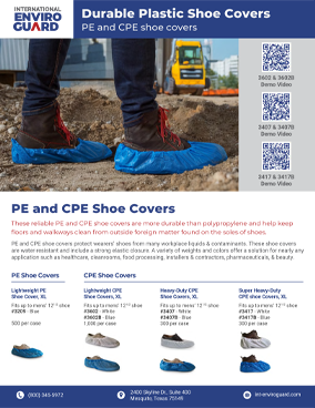 Durable Plastic Shoe Covers